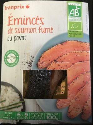 Emincés de saumon fumé au pavot