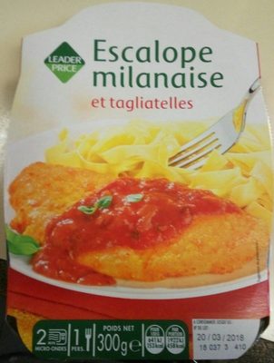 Escalope milanaise et tagliatelles