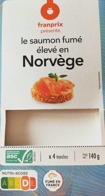 Saumon fumé élevé en Norvège