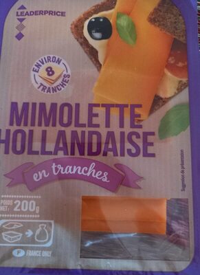 Mimolette hollandaise en tranches
