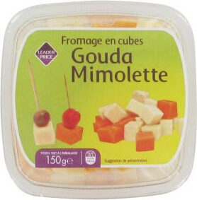 fromage en cube gouda mimolette