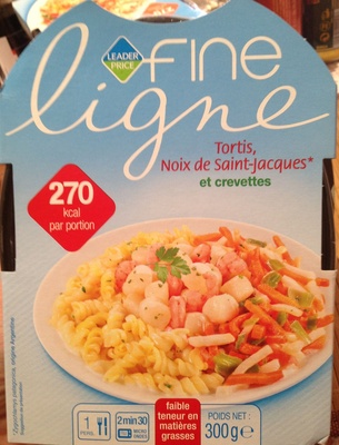 Tortis, Noix de Saint-Jacques* et crevettes