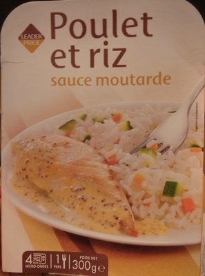 Poulet et riz sauce moutarde