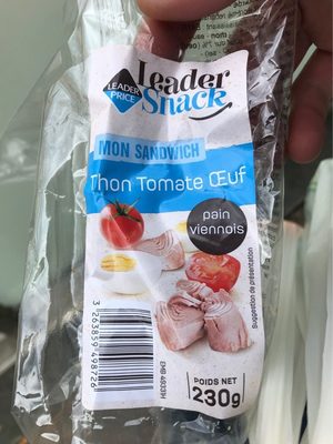 Sandwich viennois thon crudités
