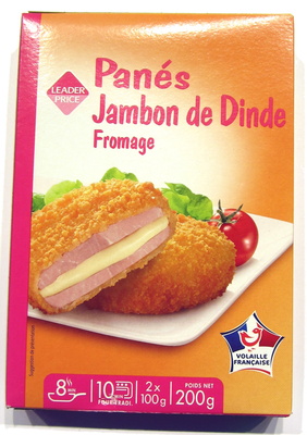 Panés de Jambon de Dinde au Fromage