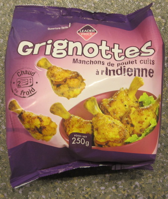 Grignottes Manchons de Poulet Cuits à l'Indienne