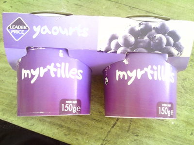 Yaourts myrtilles