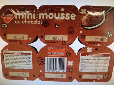 Mini mousse au chocolat