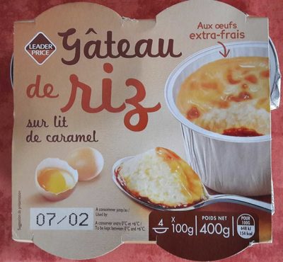 Gâteau De Riz Sur Lit De Caramel