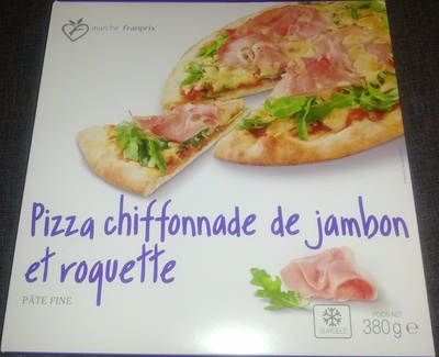 Pizza chiffonnade de jambon et roquette, Surgelé