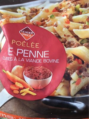 Poelee de Penne cuisinees a la viande bovine