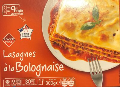 Lasagnes à la Bolognaise, Surgelé