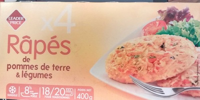 Rapes de pomme de terre et legumes