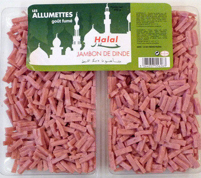 Allumettes goût fumé Jambon de dinde