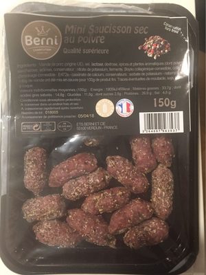 Mini saucisson sec au poivre