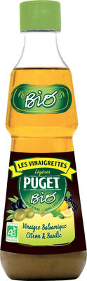Vinaigrette légère Puget Bio  Vinaigre balsamique citron basilic