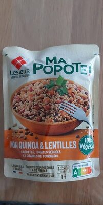 Ma Popote mon quinoa et lentilles