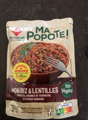 Riz et lentilles Ma Popote!
