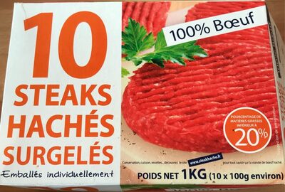 Steaks haches 100% pur boeuf