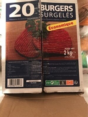Préparation de viande bovine hachée et de protéines végétales