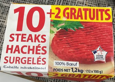 12 Steaks Hachés Surgelés