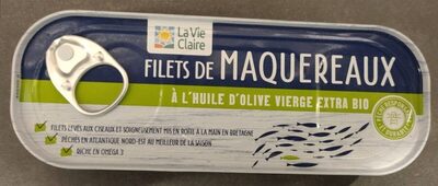 Filets de maquereaux à l'huile d'olive vierge extra bio