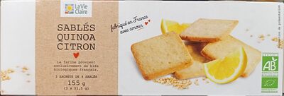 Sablés quinoa et citron