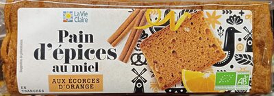 Pain d'epices écorces d'oranges 15% de miel
