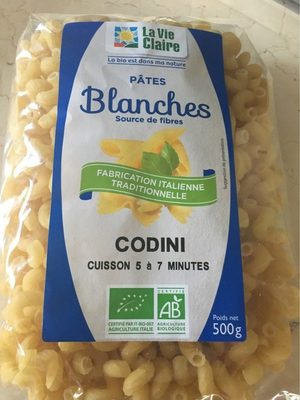 Pâtes blanches Codini