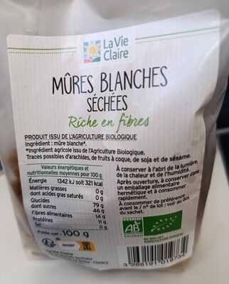 Mures blanches séchées