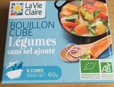 Bouillon cube légumes sans sel ajouté