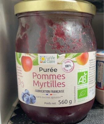 Purée pommes myrtilles