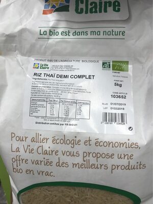 Riz thaï complet