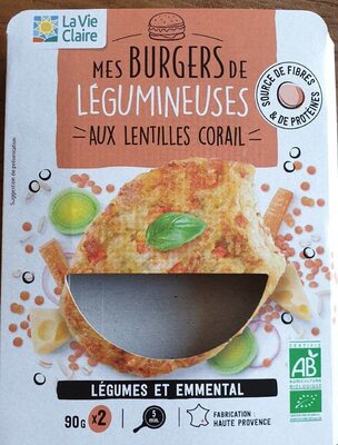 Mes burgers de légumineuses aux lentilles corail