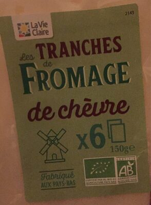 Les tranches de fromage de chèvre
