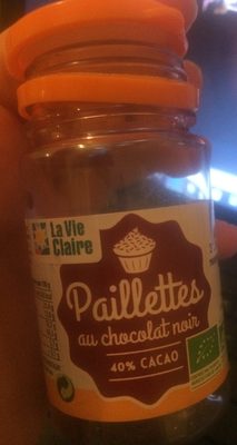 Paillettes au chocolat noir
