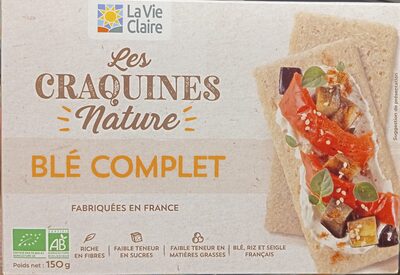 Les craquines nature Blé Complet