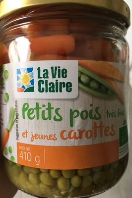 Petits pois tres fins et jeunes carottes