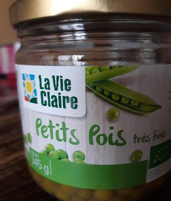 Petits pois très fins préparés