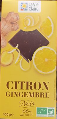 Citron gingembre noir 66%