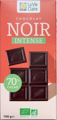 Chocolat noir intense 70%