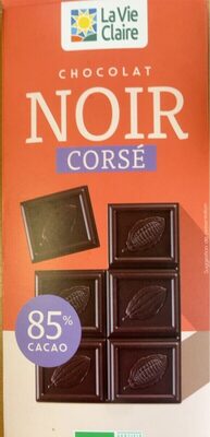 Chocolat noir corsé 85%