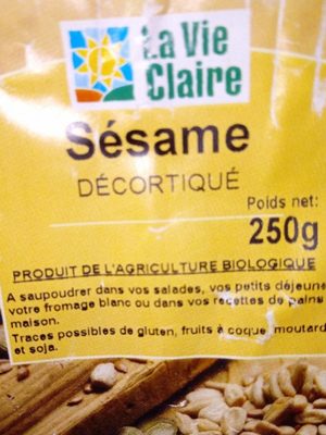 Sésame decortiqué