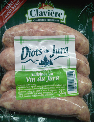 Diots du Jura cuisinés au Vin du Jura