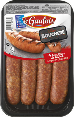 saucisses de poulet au chorizo