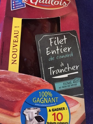 filet de canard a trancher fumé au bois de hetre