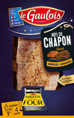 rôti de chapon morilles et armagnac