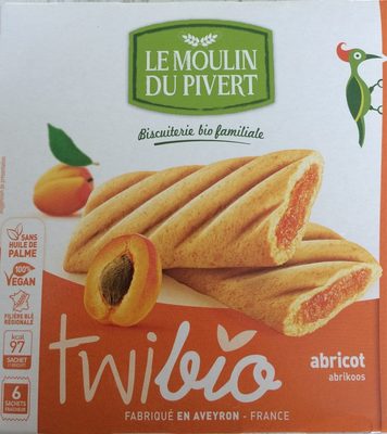 Biscuits Twibio Fourrés à L'abricot Bio & Vegan