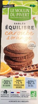 Sablés équilibre caroube & orange