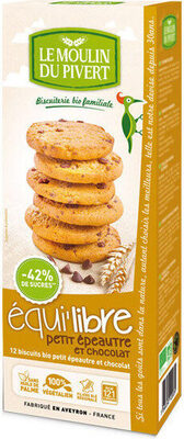 Biscuits équi'libre petit épeautre et chocolat